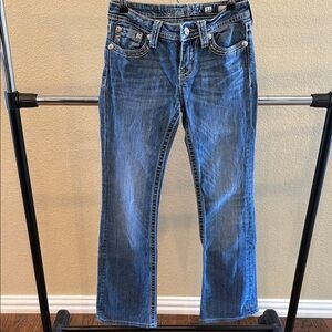 Blue Straight Leg Jeans